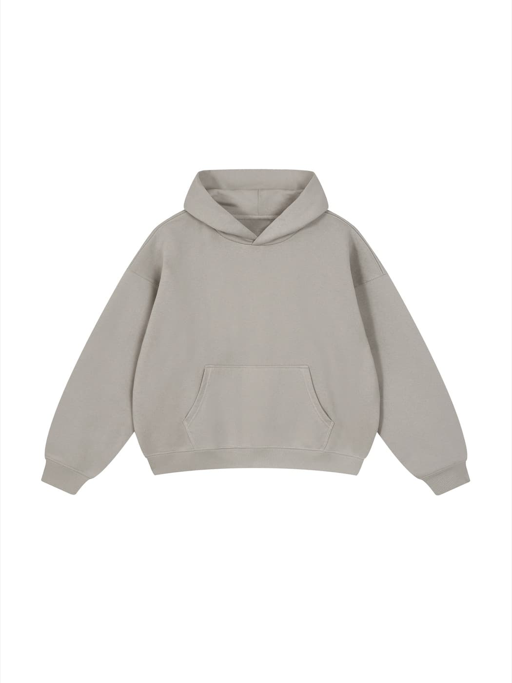 Contrast chest embroidery hoodie