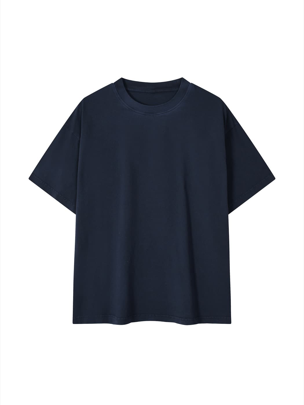 Garment-dyed organic tee