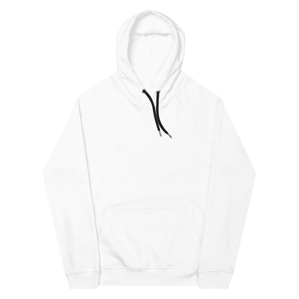 Unisex Eco Raglan Hoodie — Black