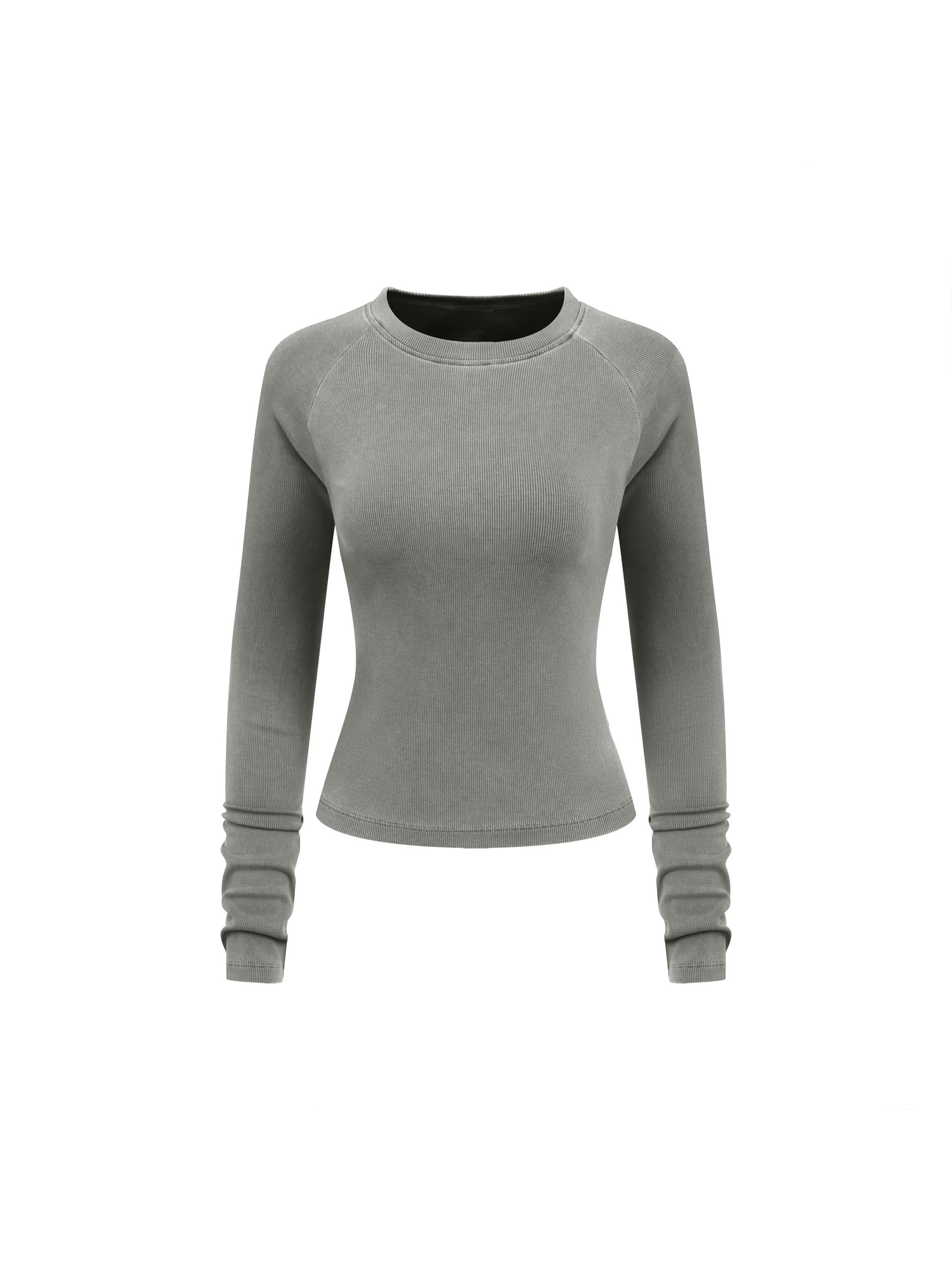 Custom Slim-Fit Raglan Long Sleeve Tee — T-Shirts