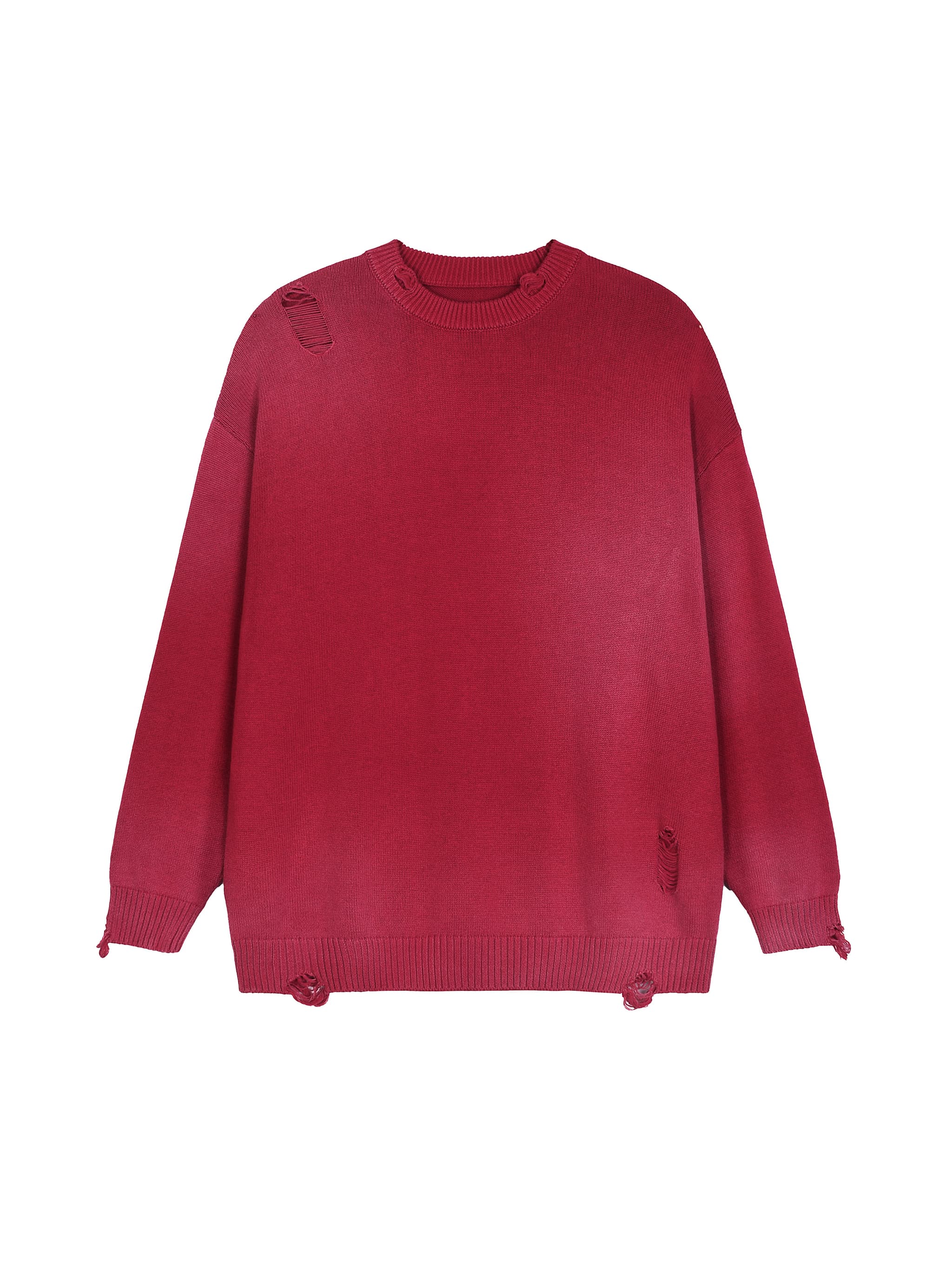Custom Faded Distressed Crewneck Sweater — Sweatshirts