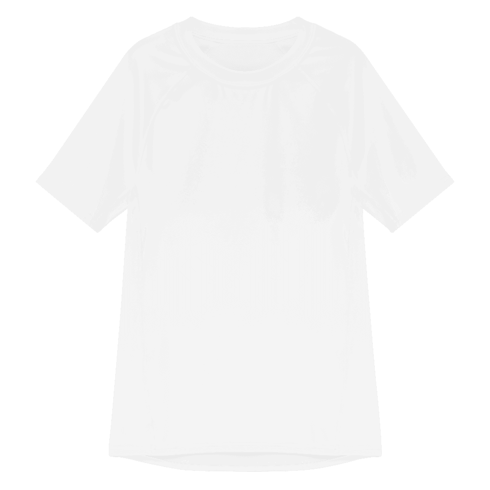 Men's Recycled All-Over Print Rash Guard — Flat lay · front