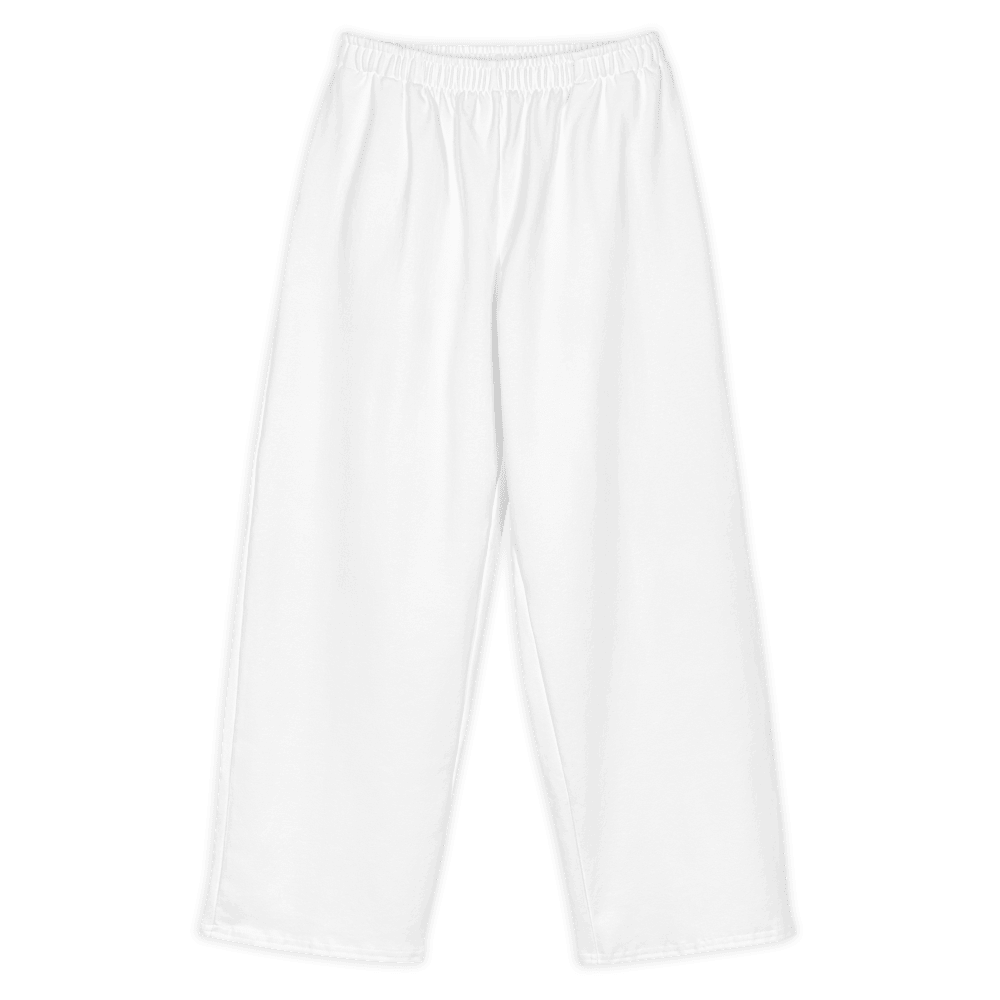 All-Over Print Wide-Leg Pants — Flat lay · front_dtfabric
