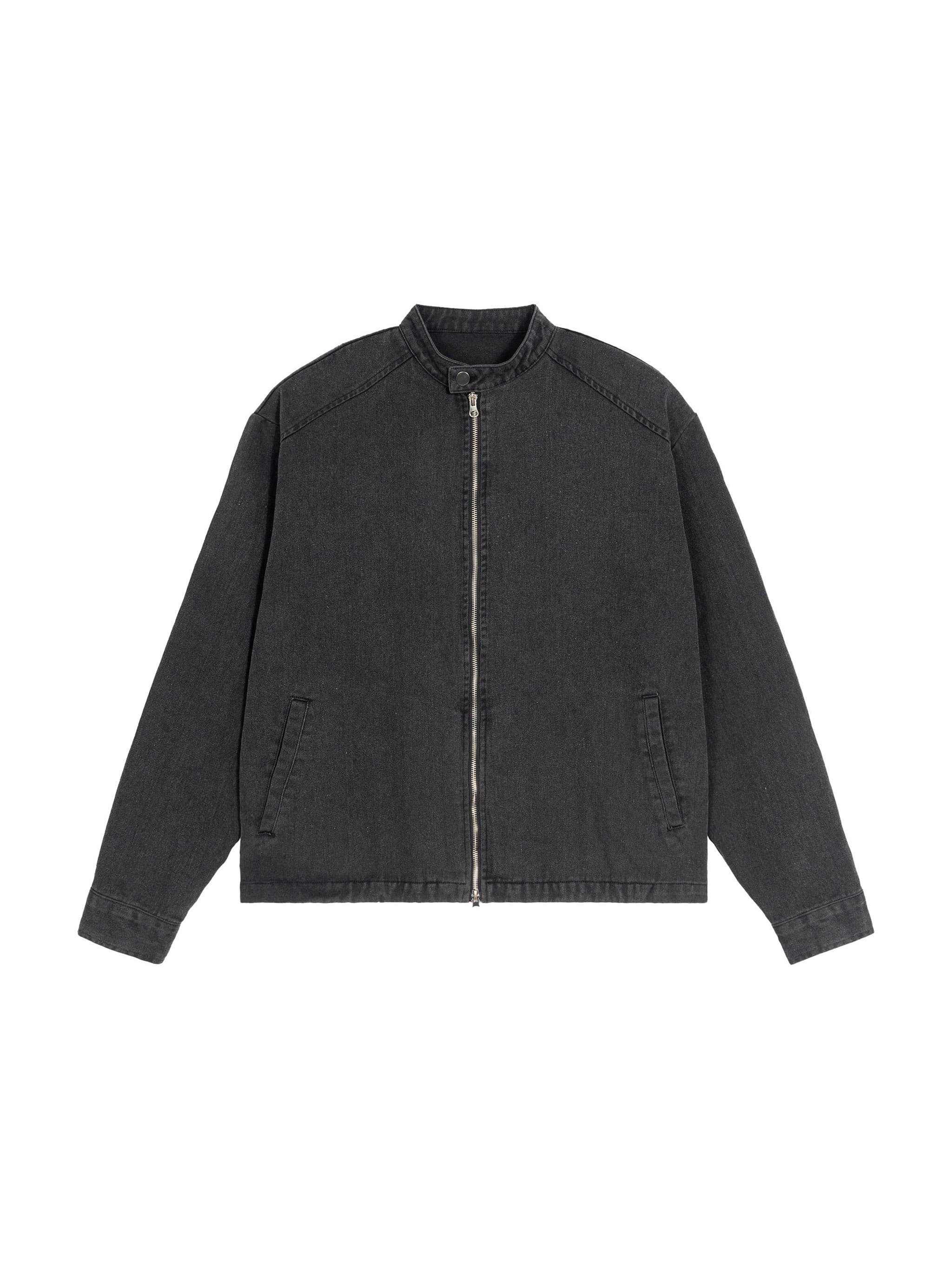 Custom Denim Vintage Washed Jacket — Outerwear