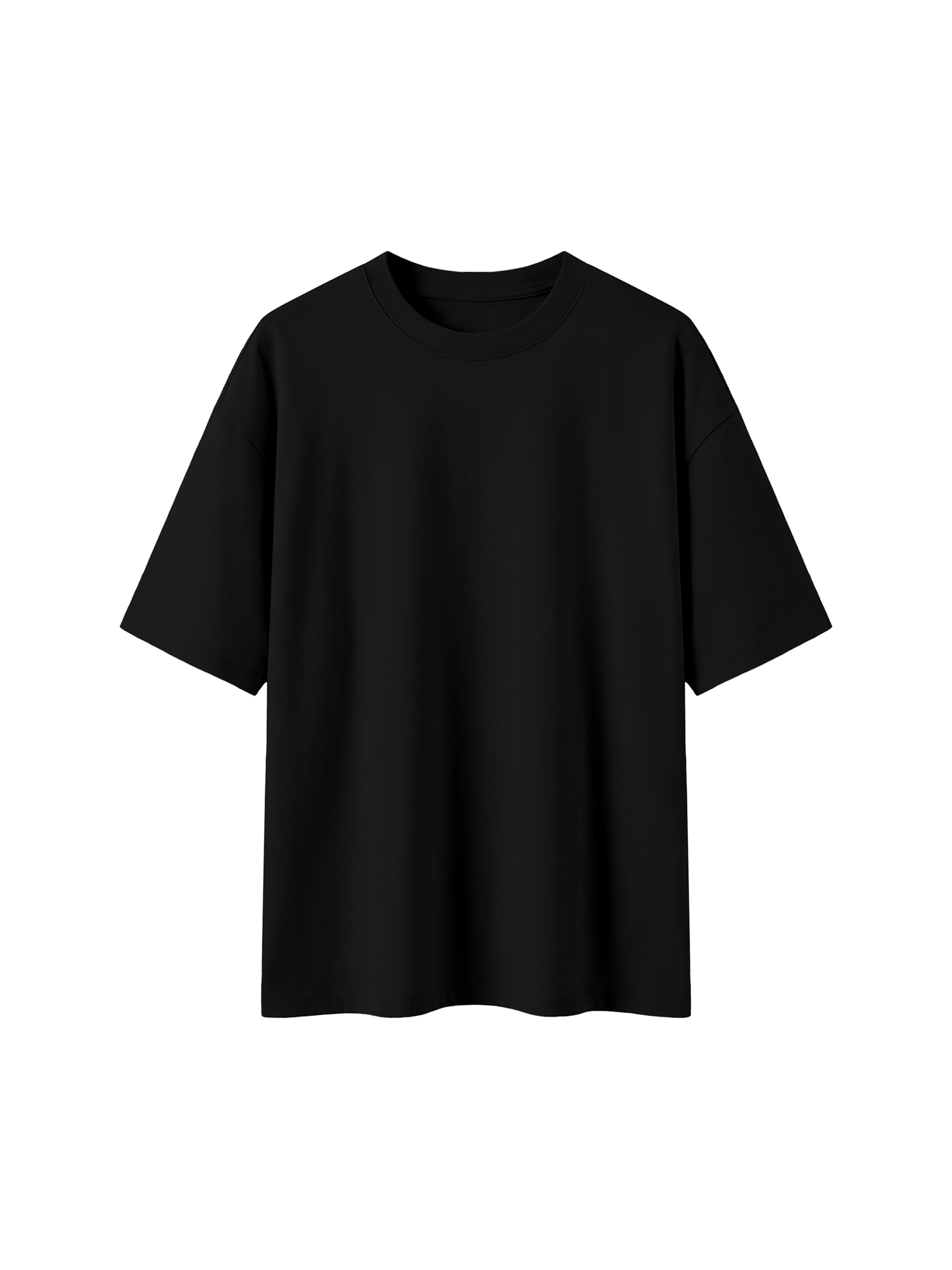 Unisex Boxy Oversized T-Shirt — Black
