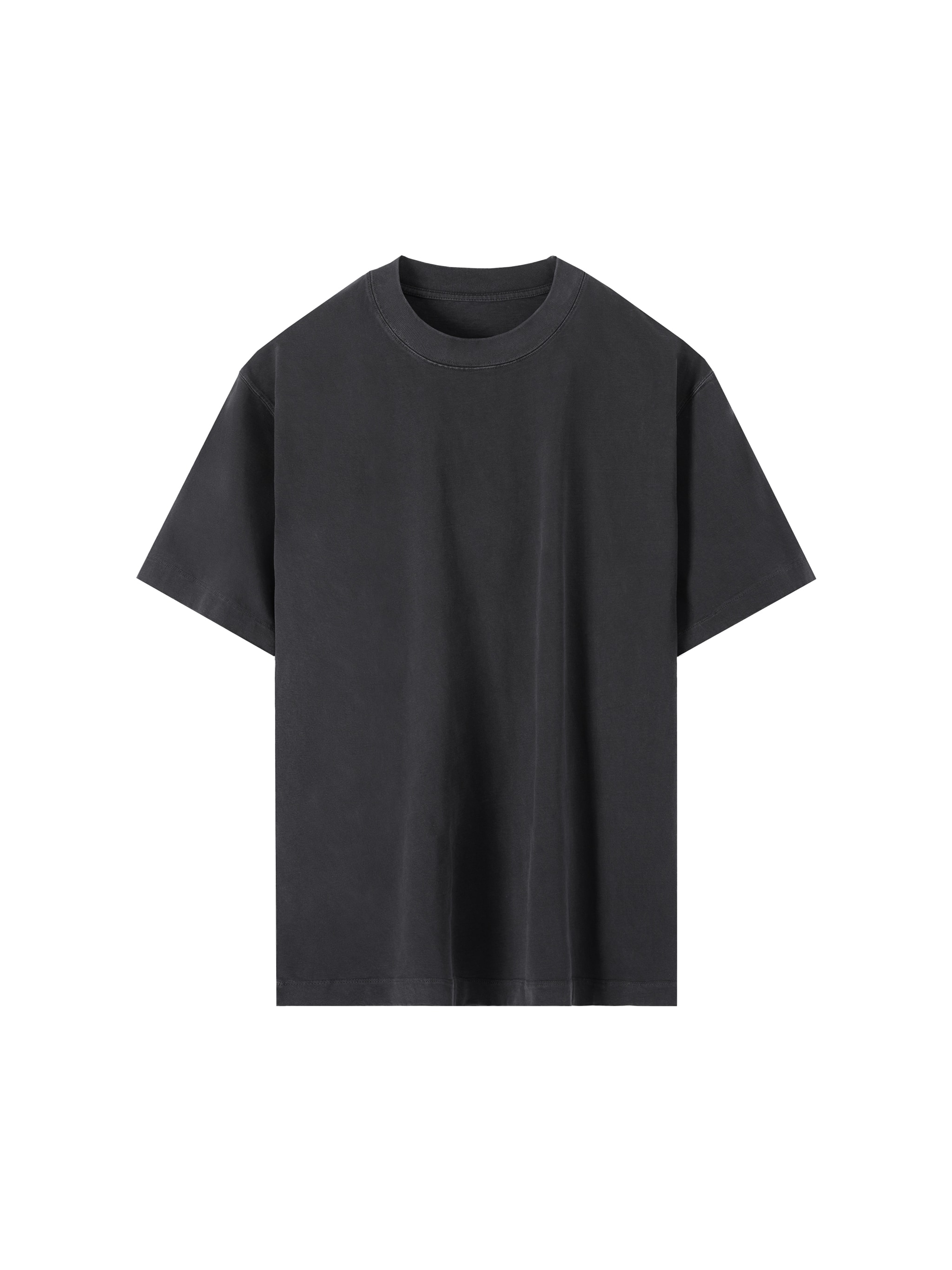 Vintage Wash Drop Shoulder T-Shirt — Black