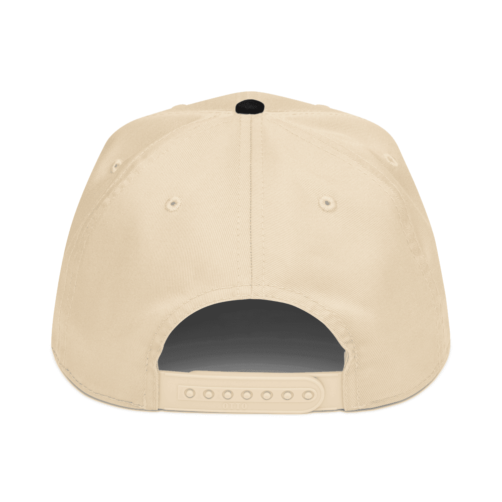 5-Panel Mid-Profile Baseball Cap — positioning · Black/Natural