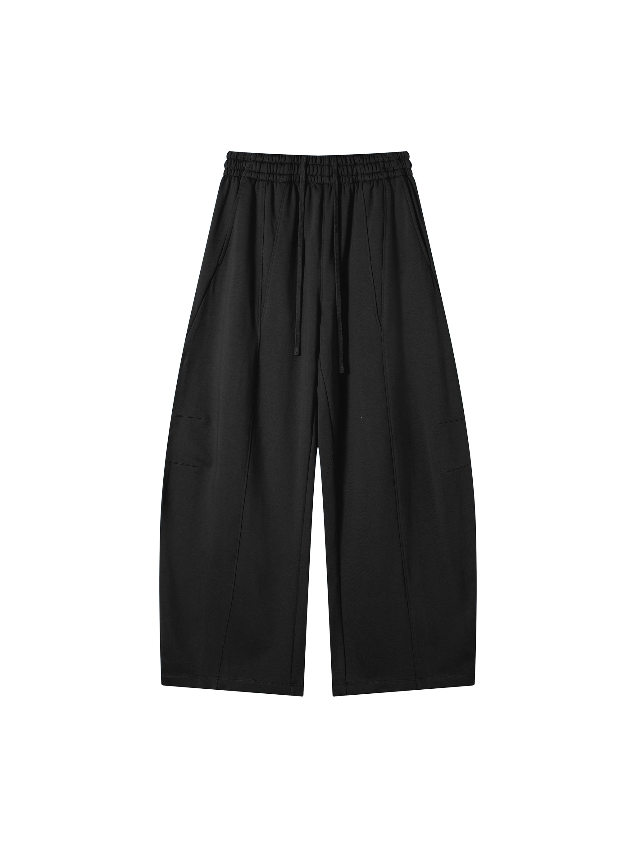Heavyweight Wide Leg Sweatpants — Black