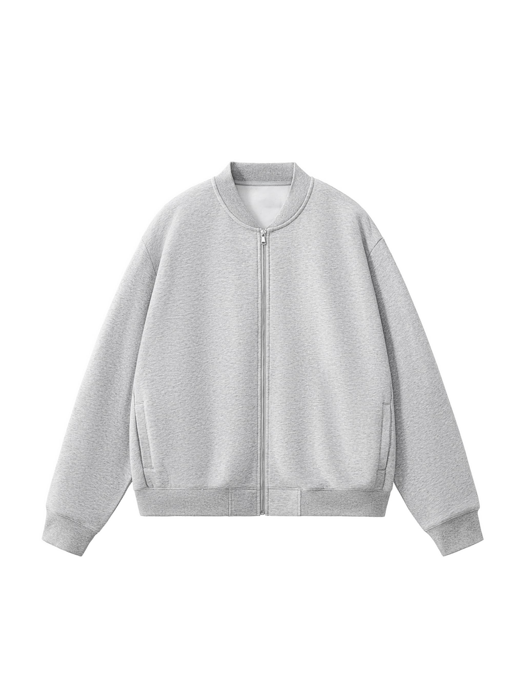 Custom Essential Zip-Up Varsity Jacket — Outerwear