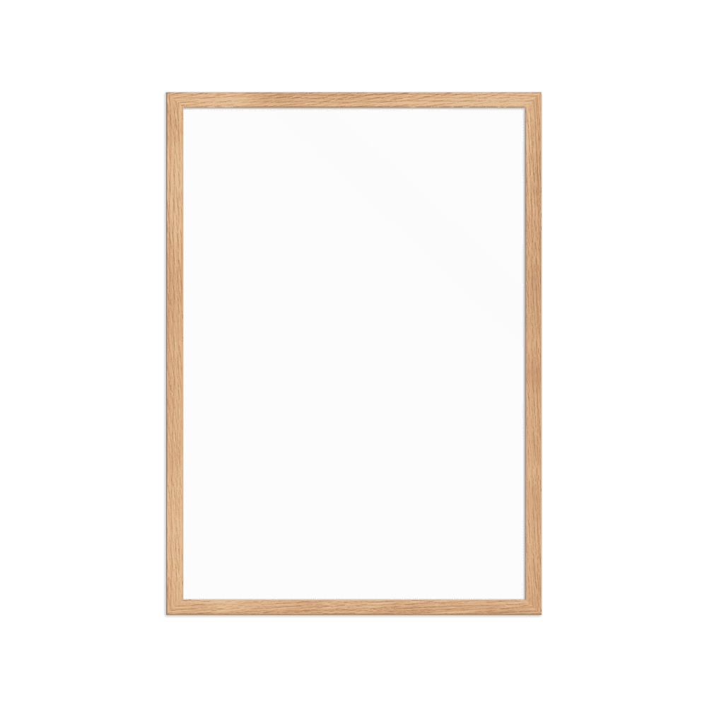Custom Framed Poster — Oak