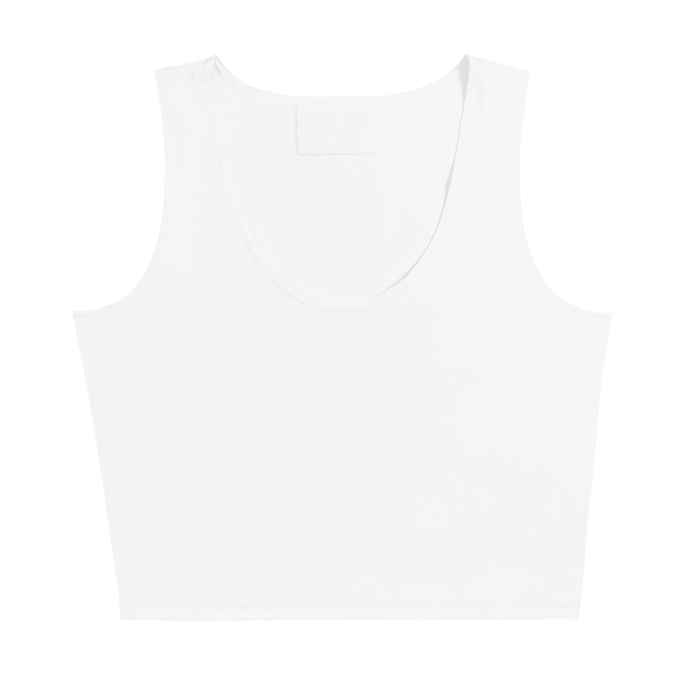 All-Over Print Crop Top — Flat lay · default