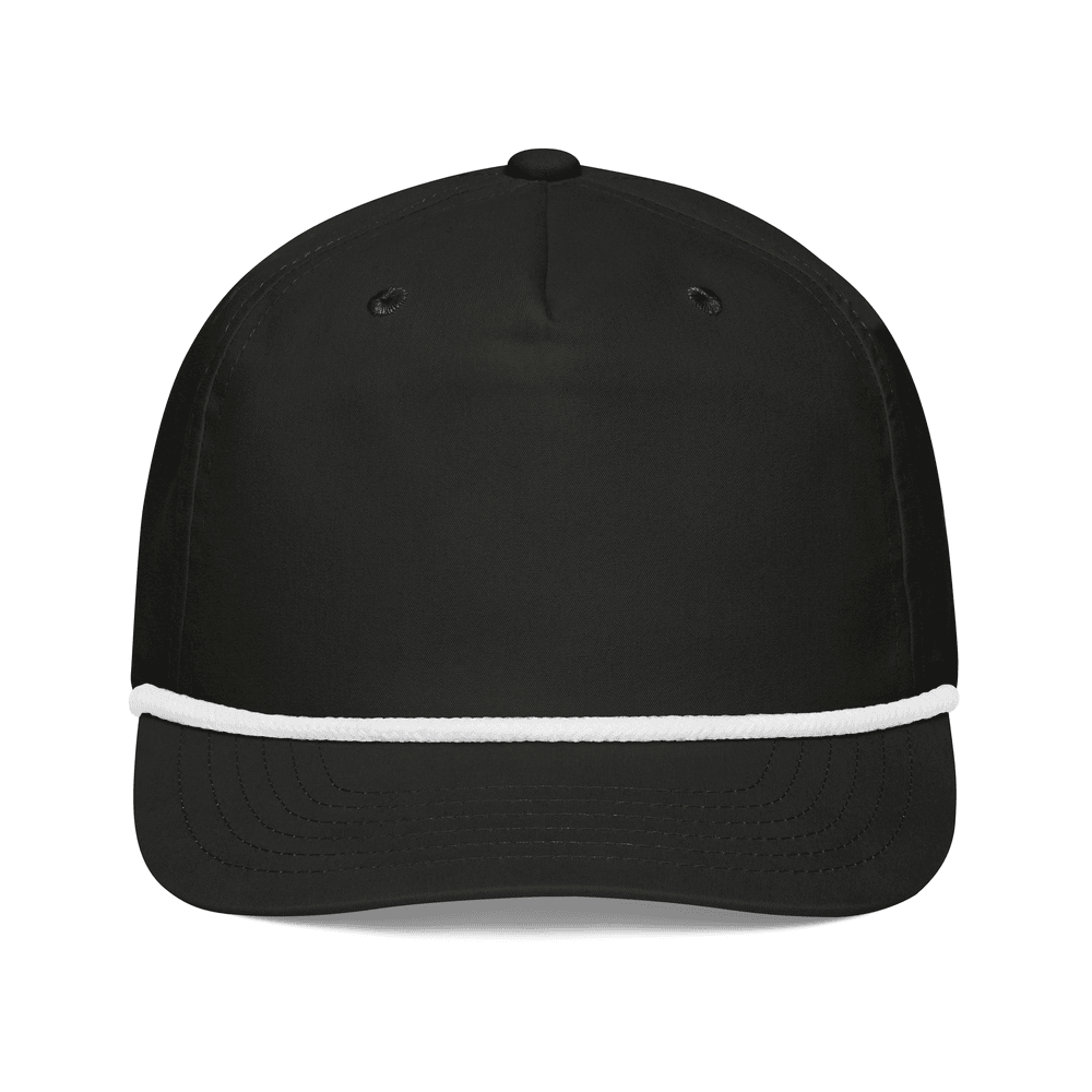 Golf Rope Cap — front · Black/White