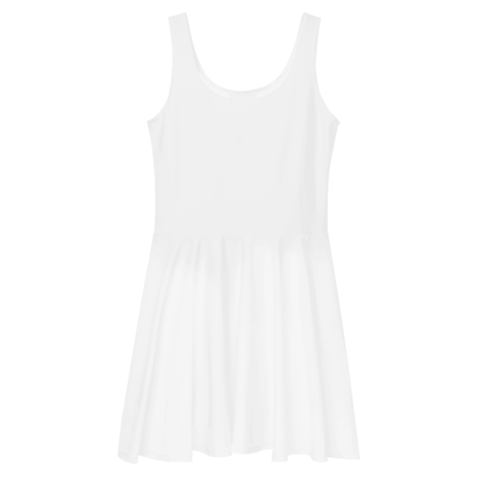 All-Over Print Skater Dress — Flat lay · top_front