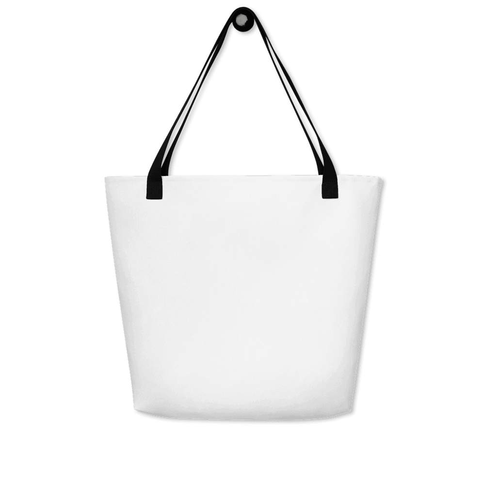 All-Over Print Tote Bag — Black
