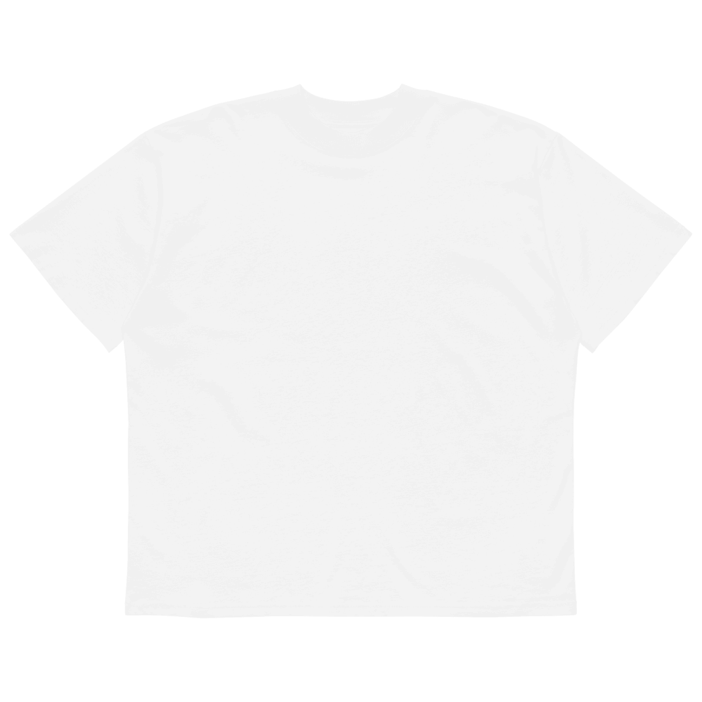 Unisex Organic Oversized High-Neck T-Shirt — Black