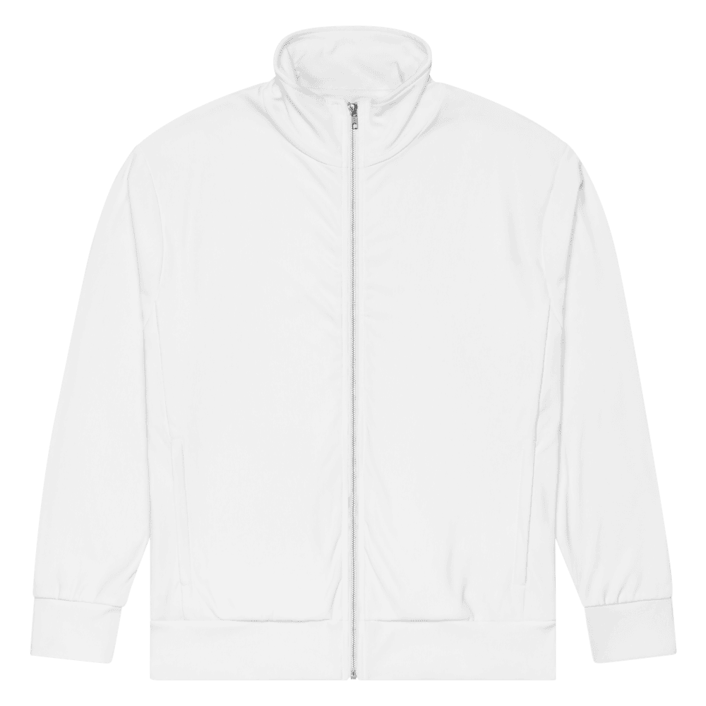 All-Over Print Recycled Track Jacket — Flat lay · pocket