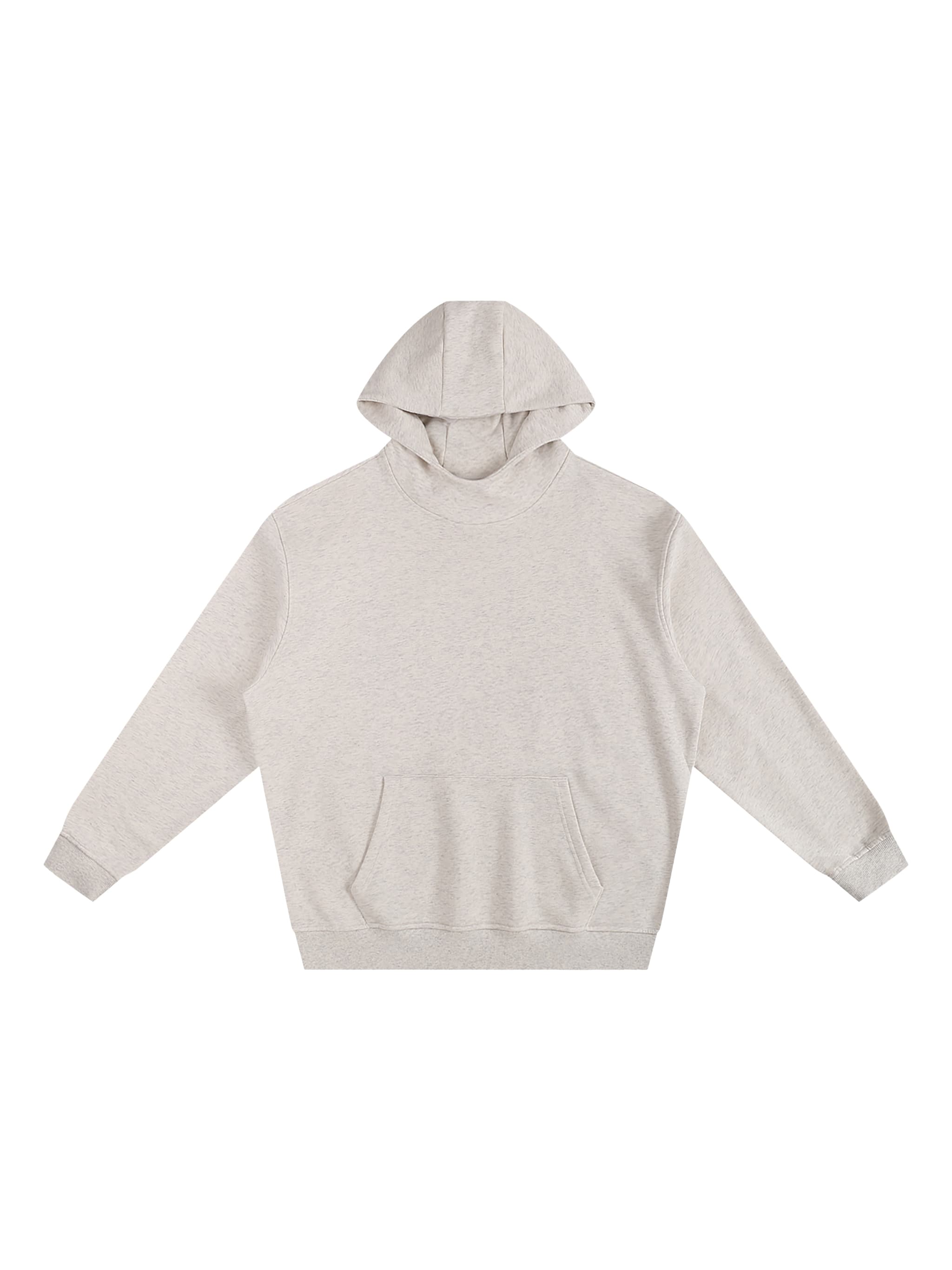 Custom High-Neck Fleece Hoodie — Hoodies