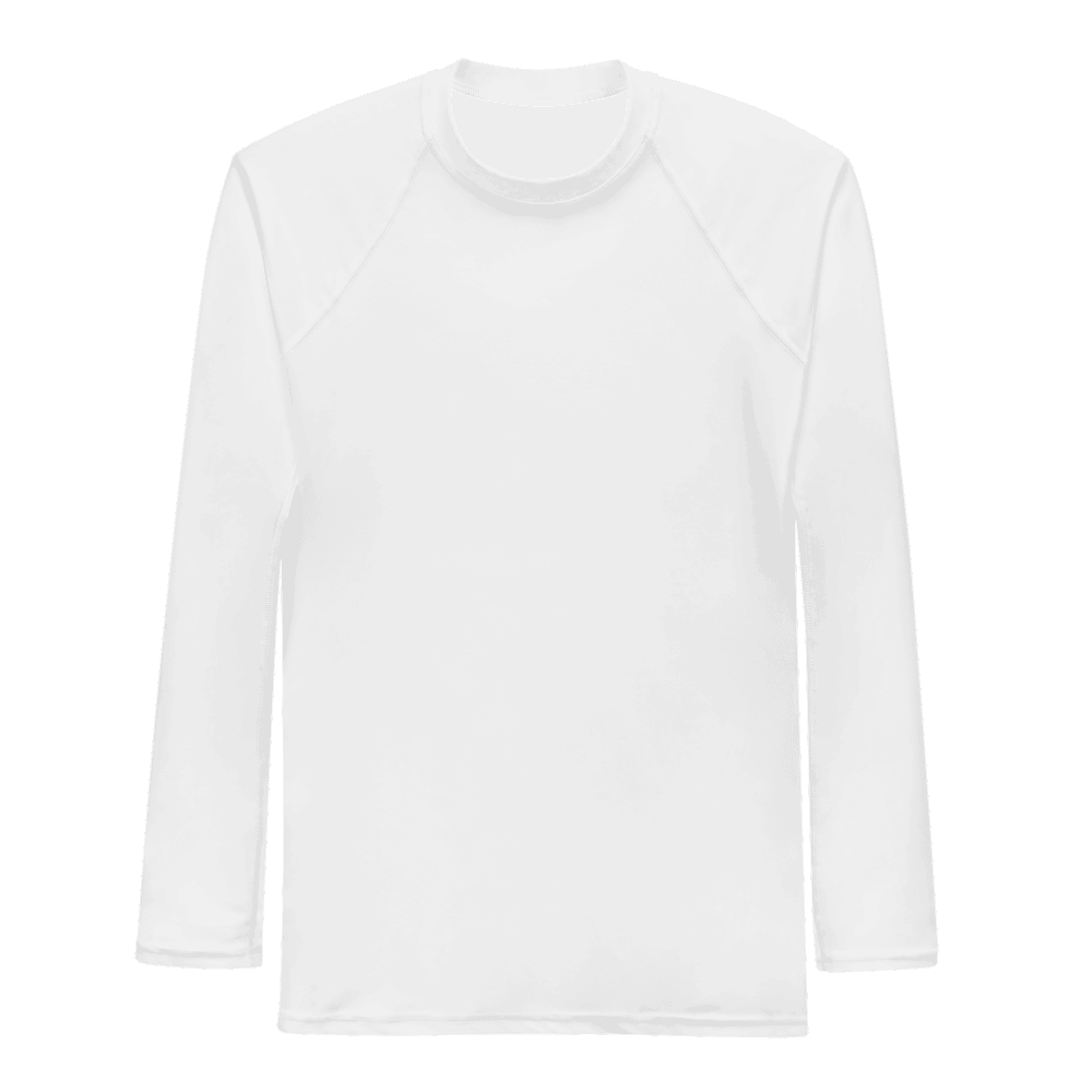All-Over Print Rash Guard — Flat lay · 2 · front