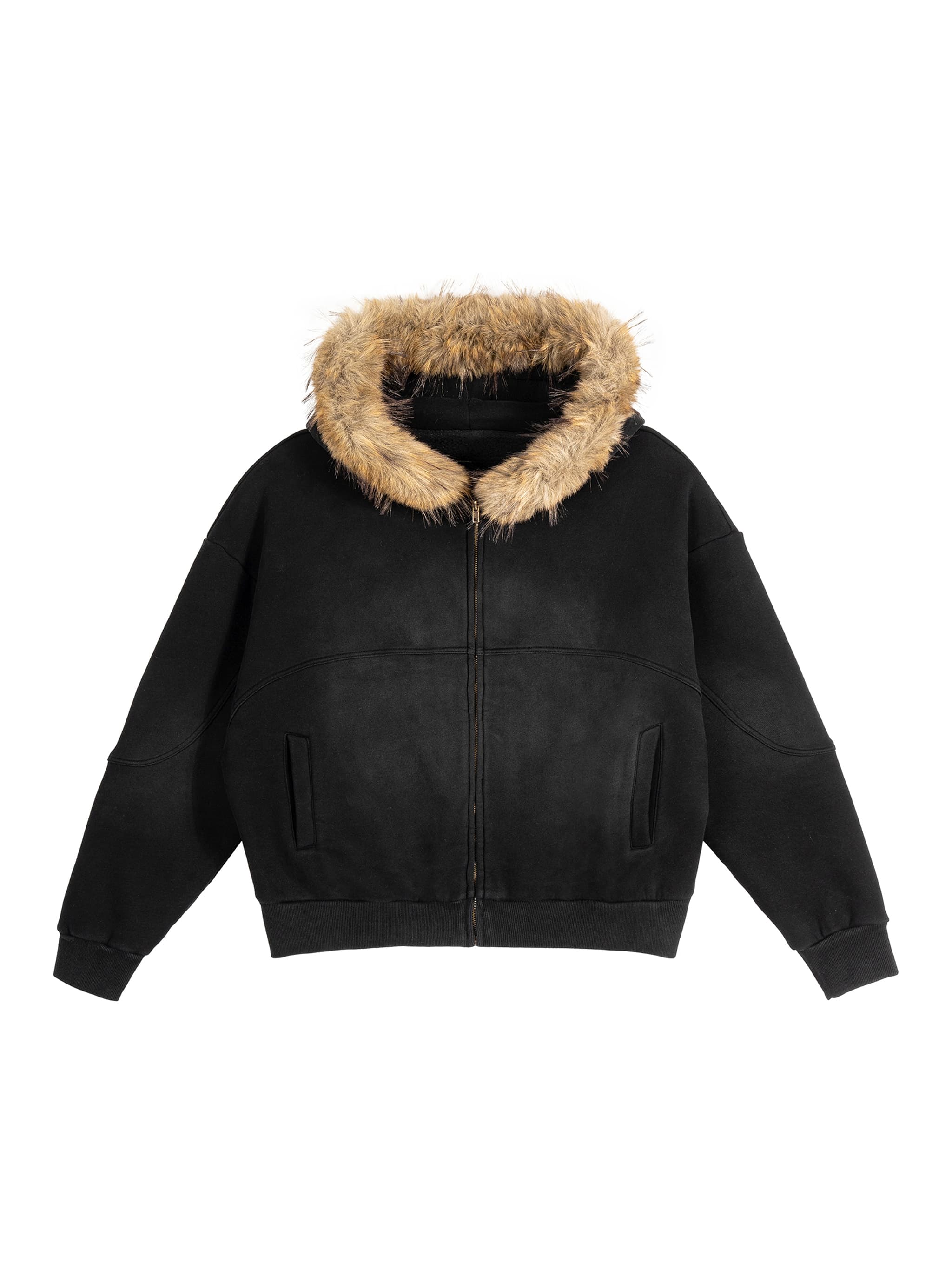 Custom Boxy Detachable Hood Jacket — Outerwear