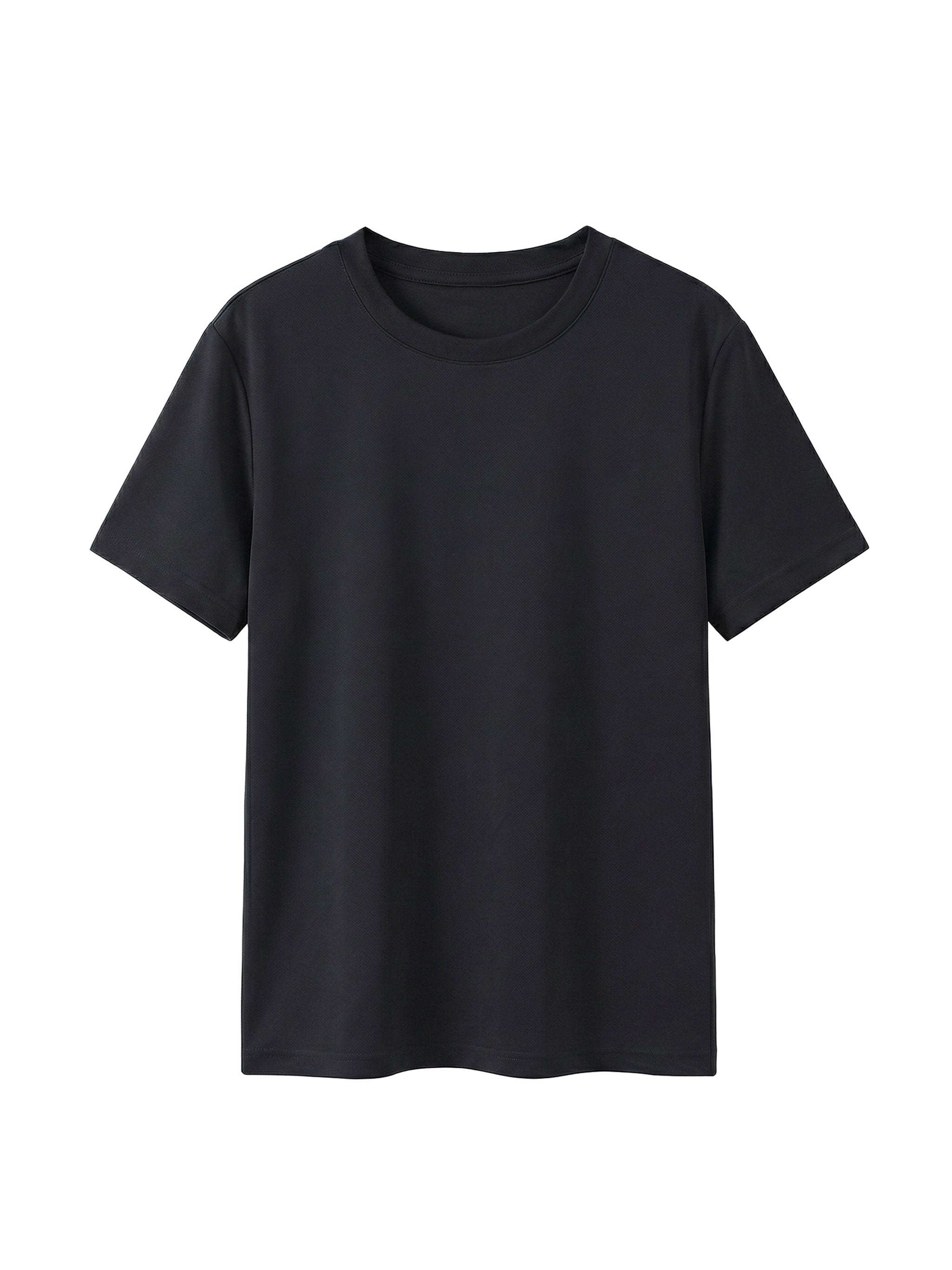 Lightweight Performance Crewneck T-Shirt — Black
