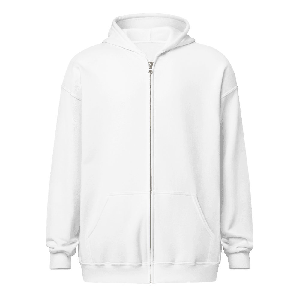 Unisex Fleece Zip Hoodie — Black