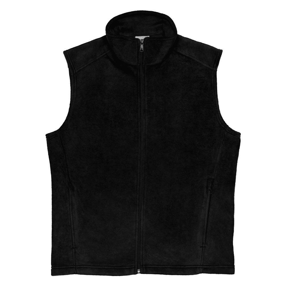 Men's Fleece Vest — Black