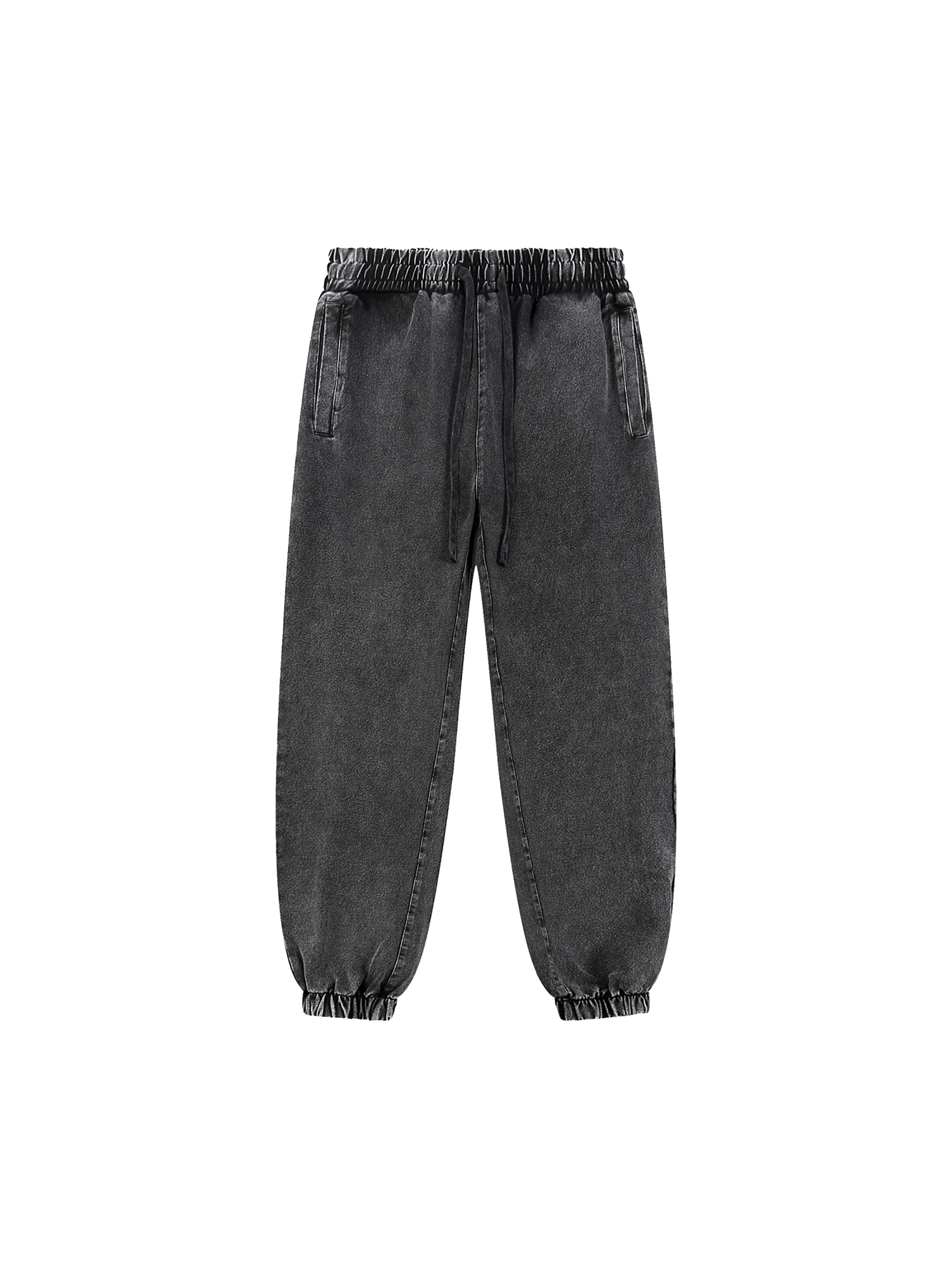 Snow Wash Jogger Sweatpants — Black