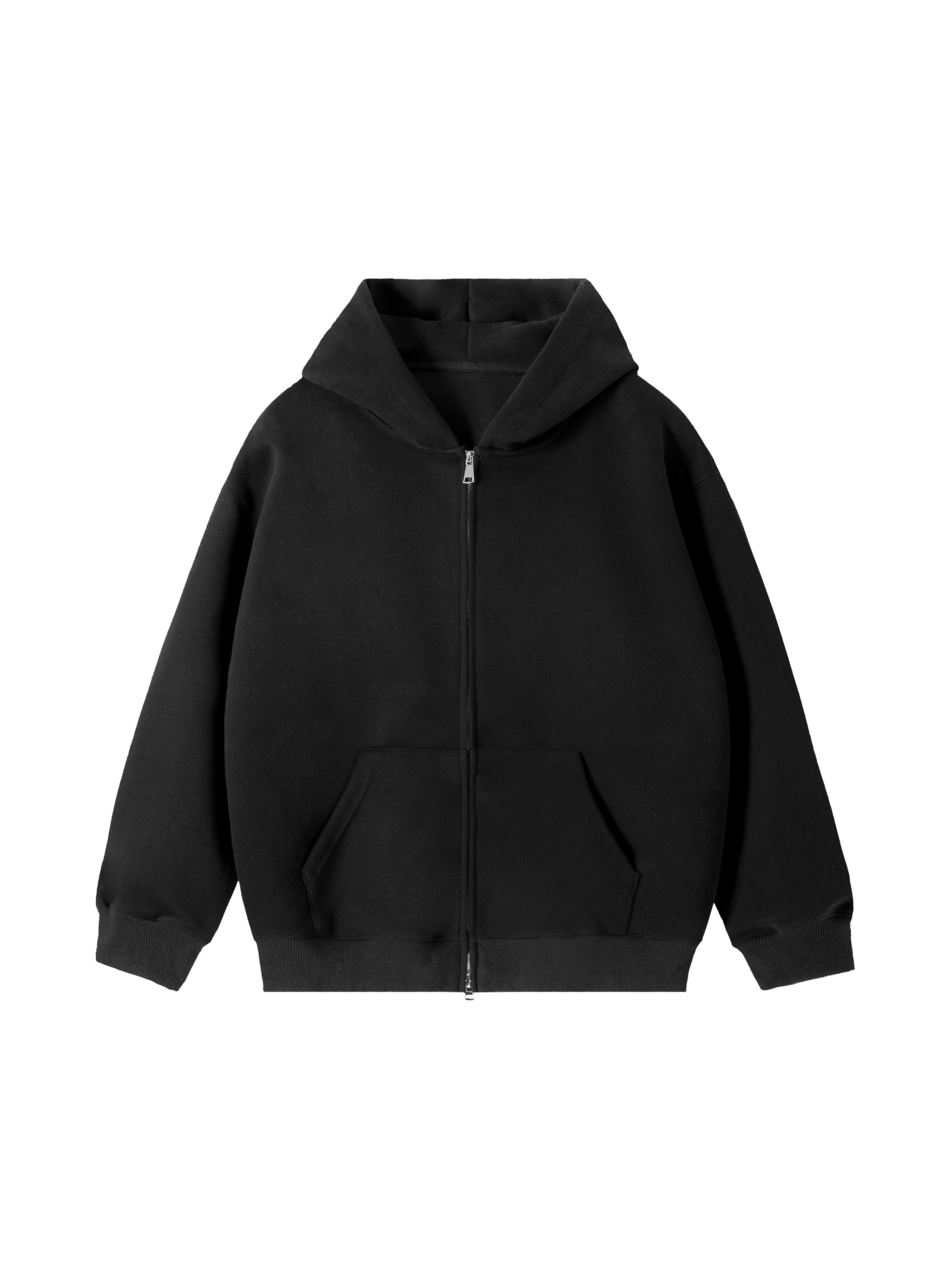 Heavyweight Pocket Hoodie — Black