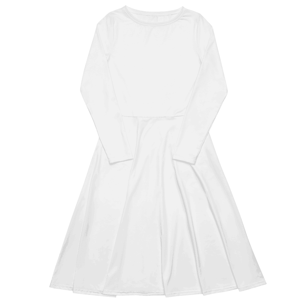 Custom All-Over Print Long Sleeve Midi Dress — Other