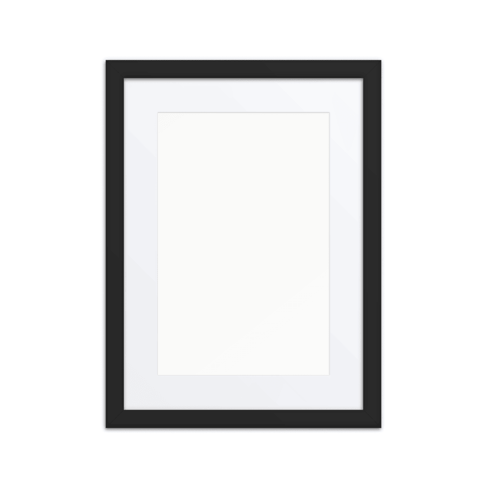 Framed Matte Poster — Black