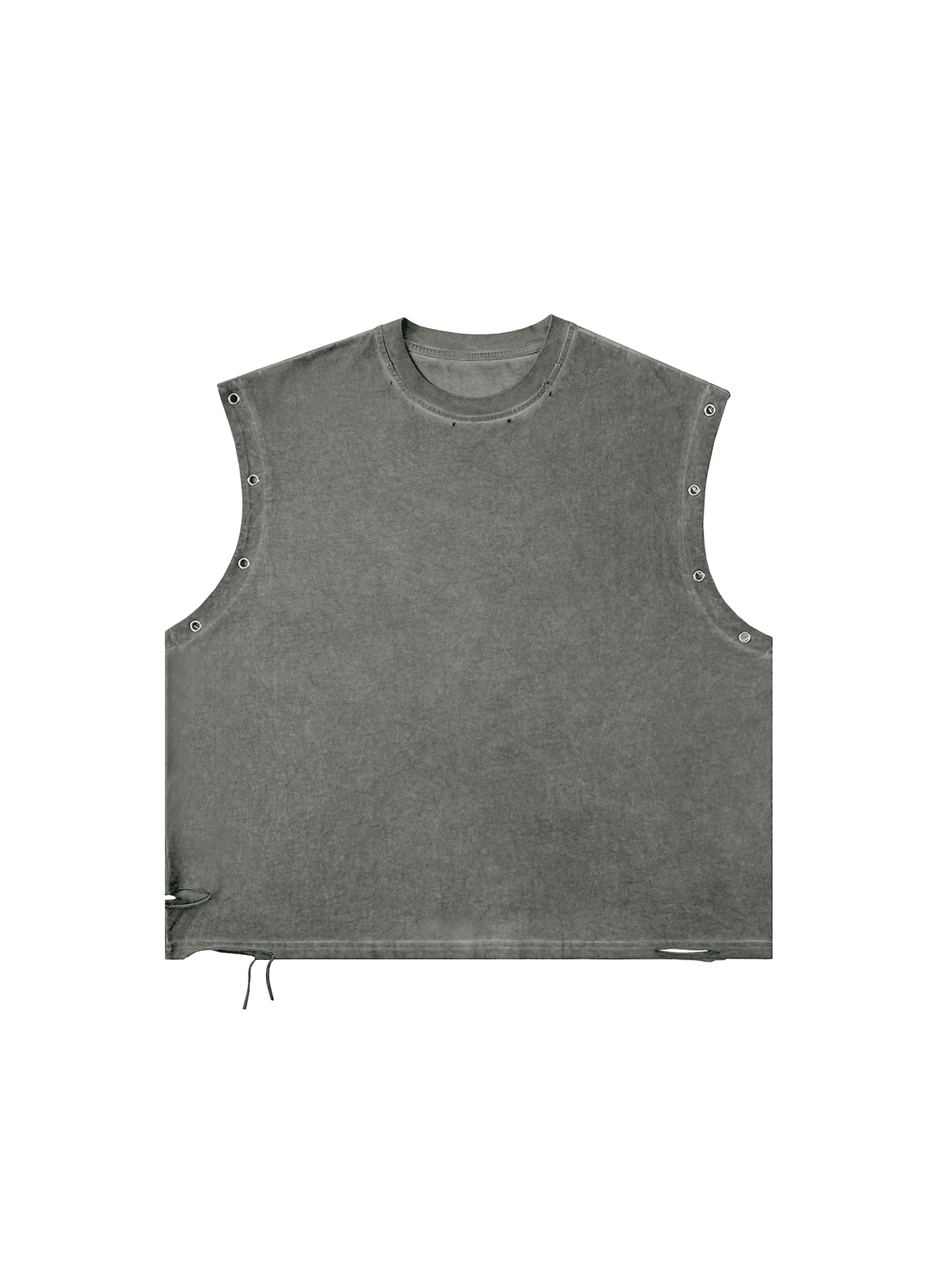 Custom Distressed Grommet Tank Top — T-Shirts