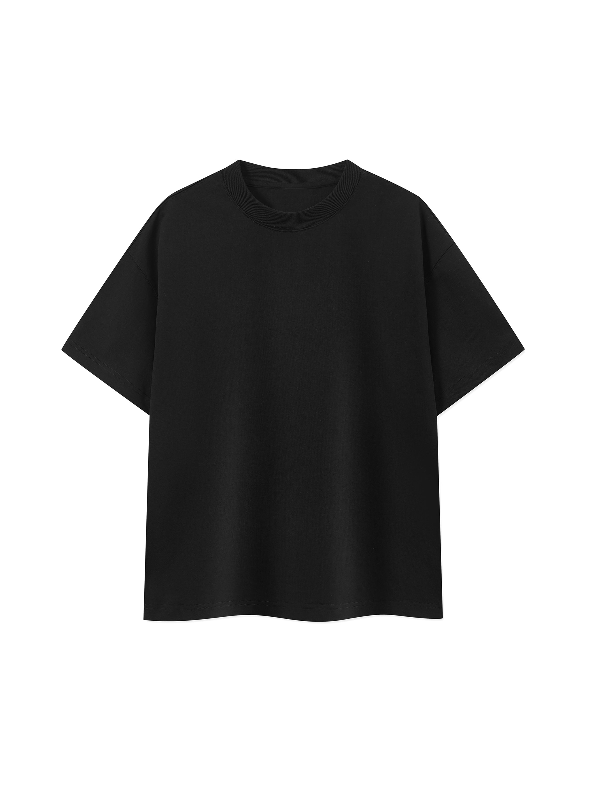 Boxy Oversized T-Shirt — Black