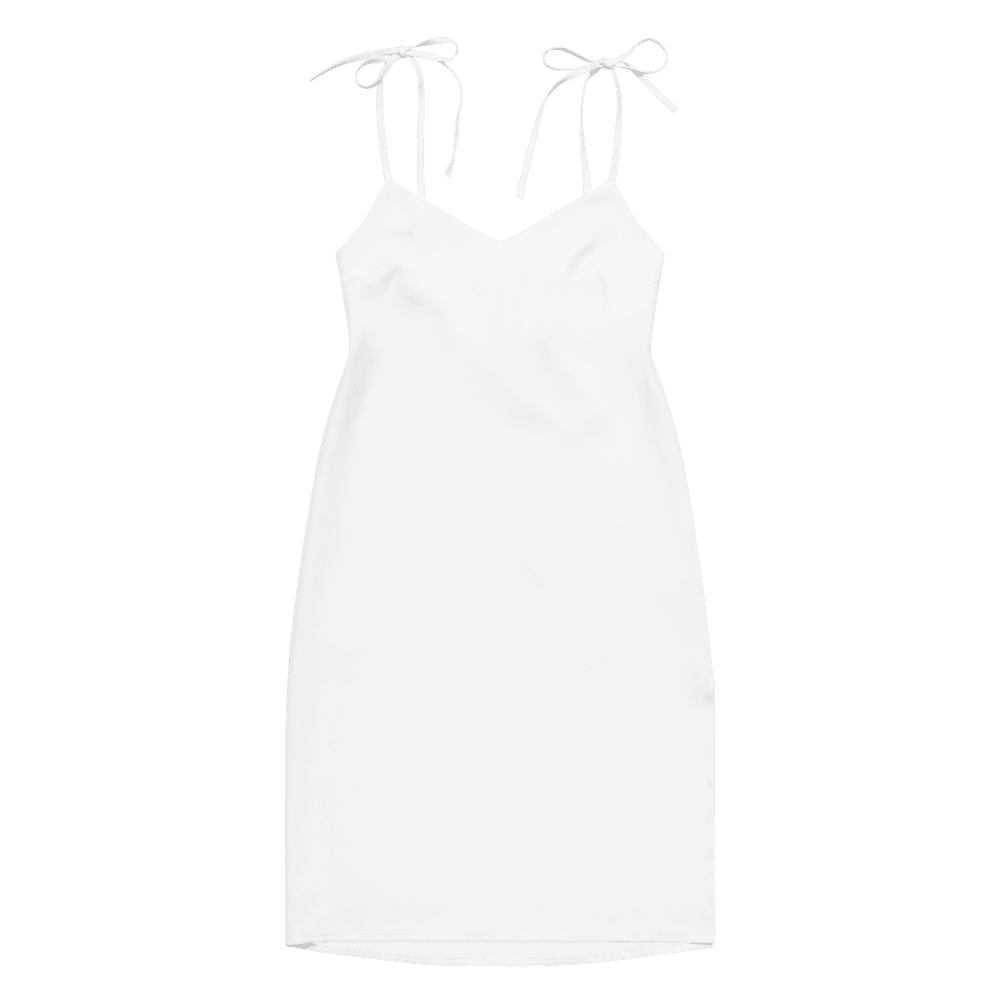 All-Over Print Slip Dress — Flat lay · label_inside