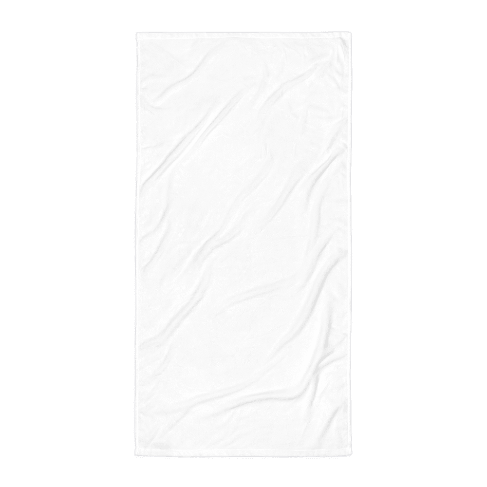 Custom Beach Towel — White