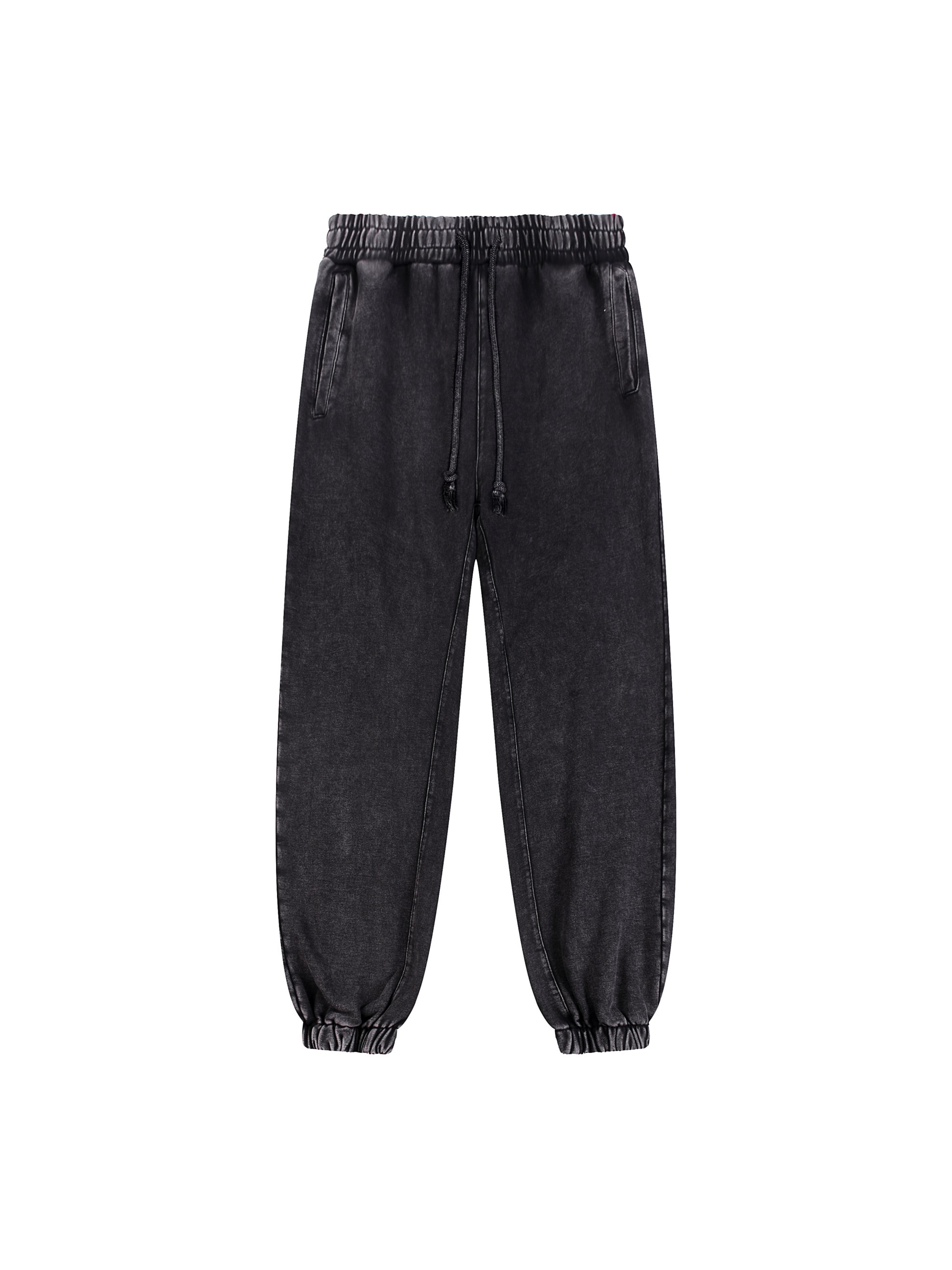 Snow Wash Heavyweight Jogger Sweatpants — Black