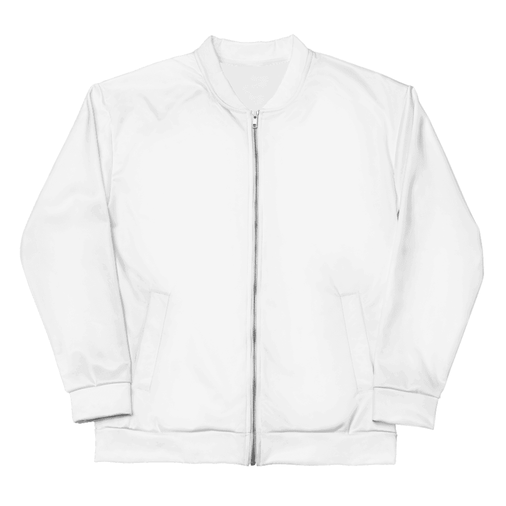 All-Over Print Bomber Jacket — Flat lay · front