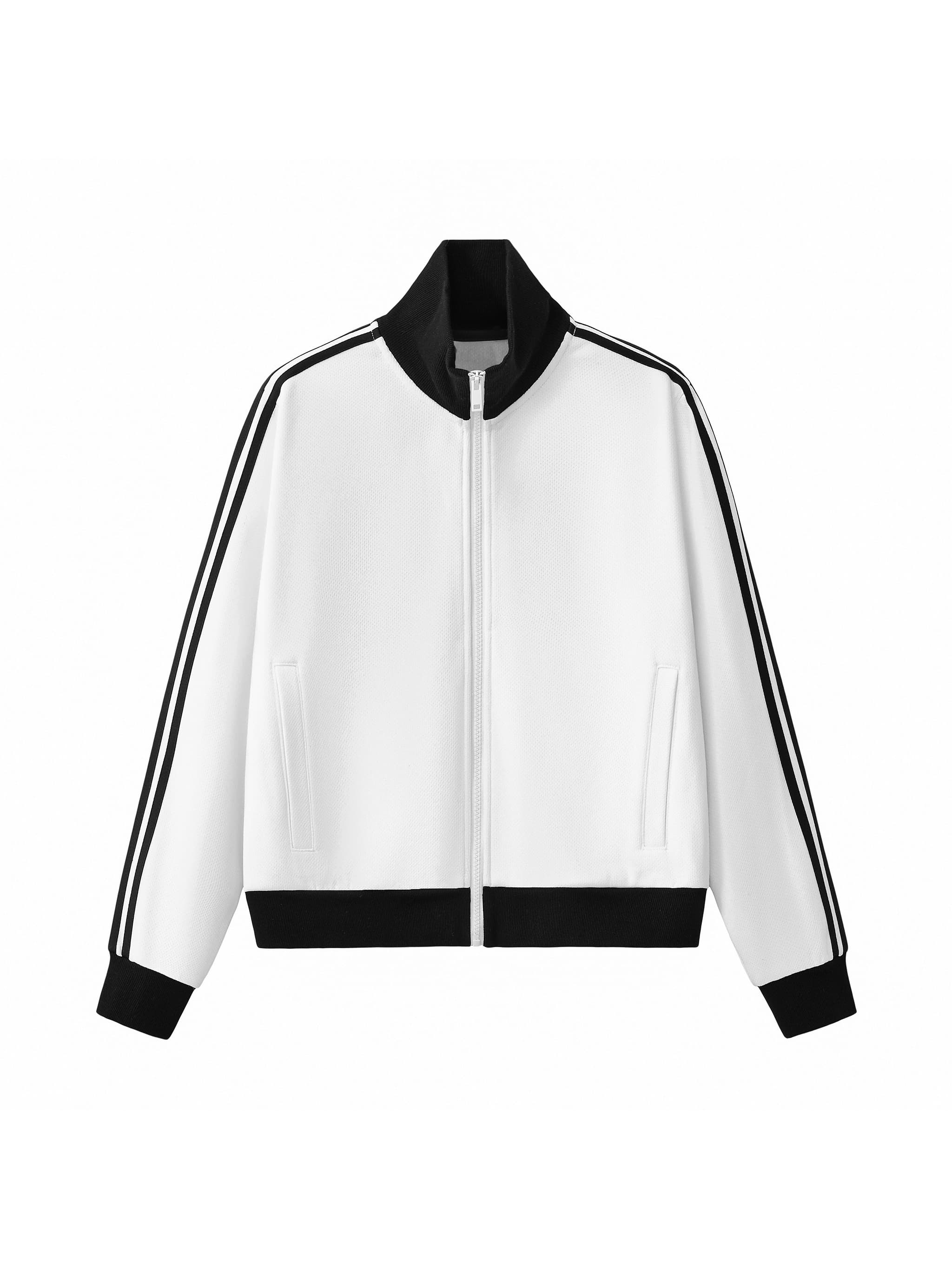 Custom Cropped Track Jacket — Outerwear