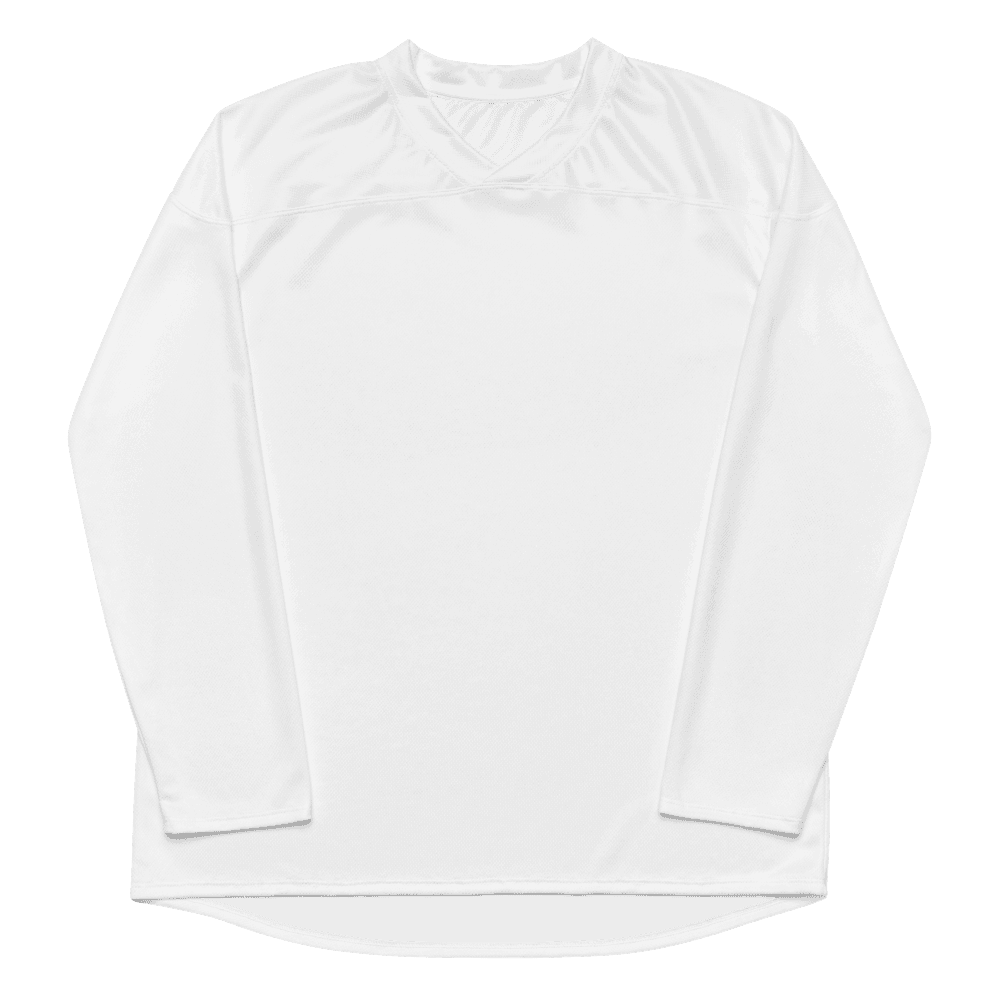 All-Over Print Hockey Jersey — Flat lay · front