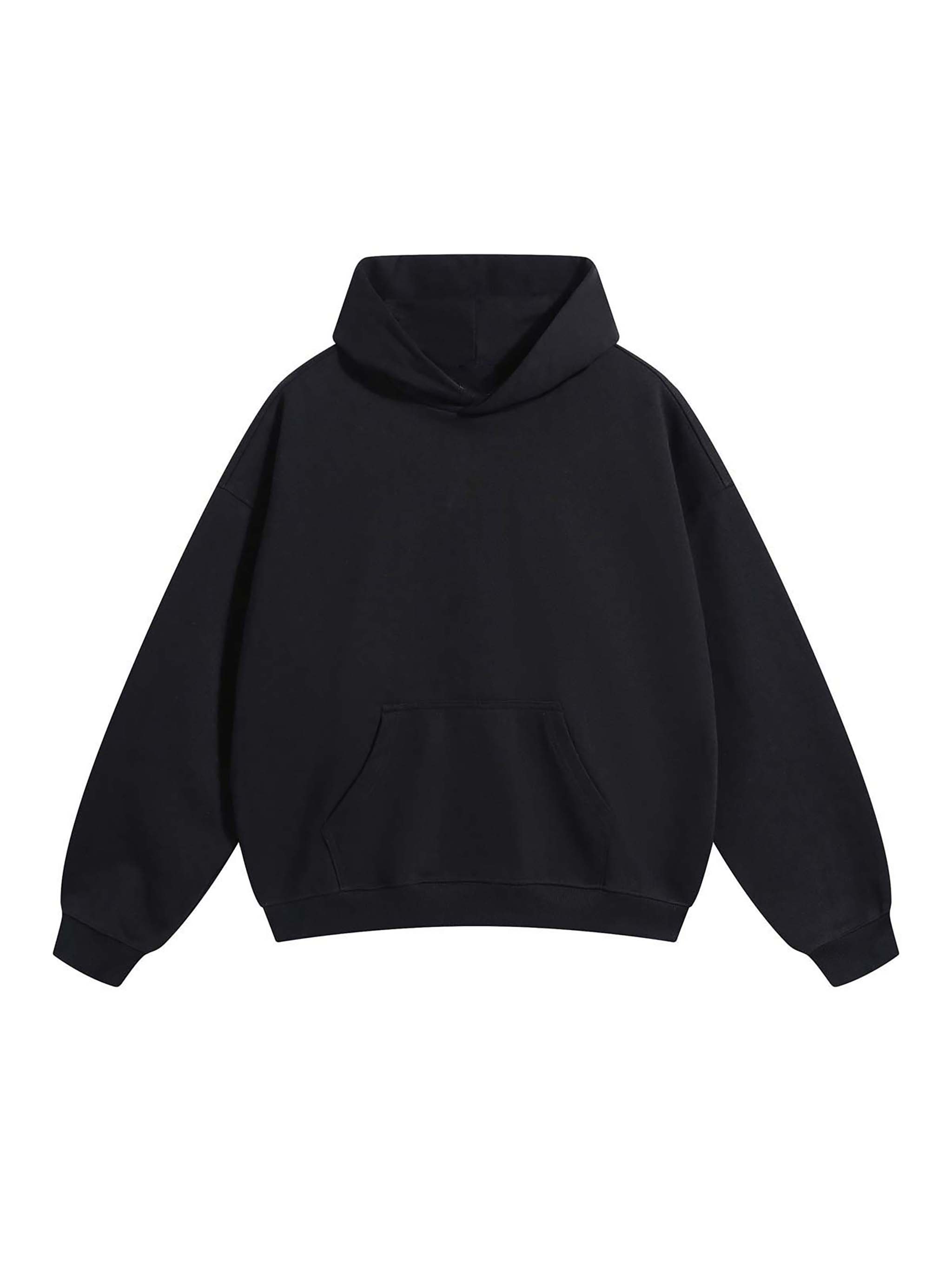 Heavyweight Pullover Hoodie — Black