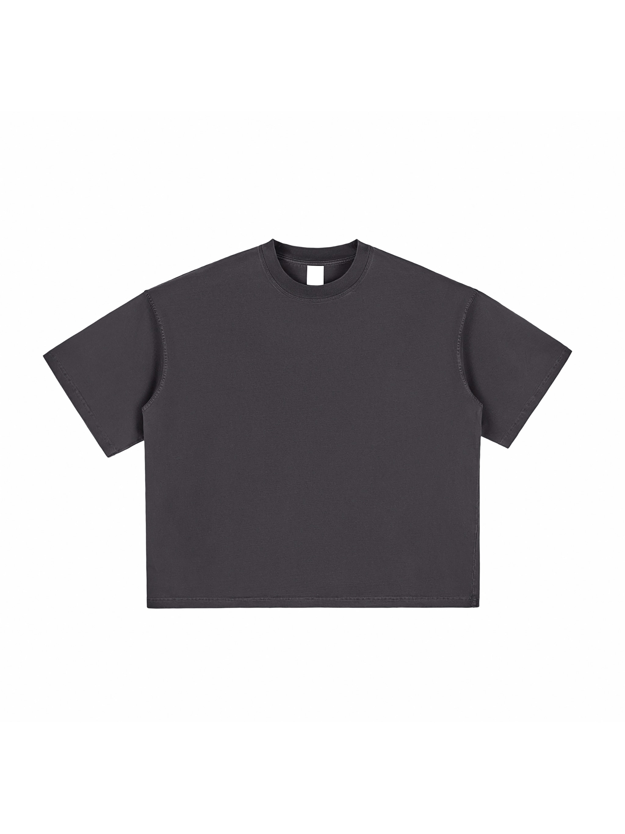 Vintage Washed Boxy T-Shirt — Black