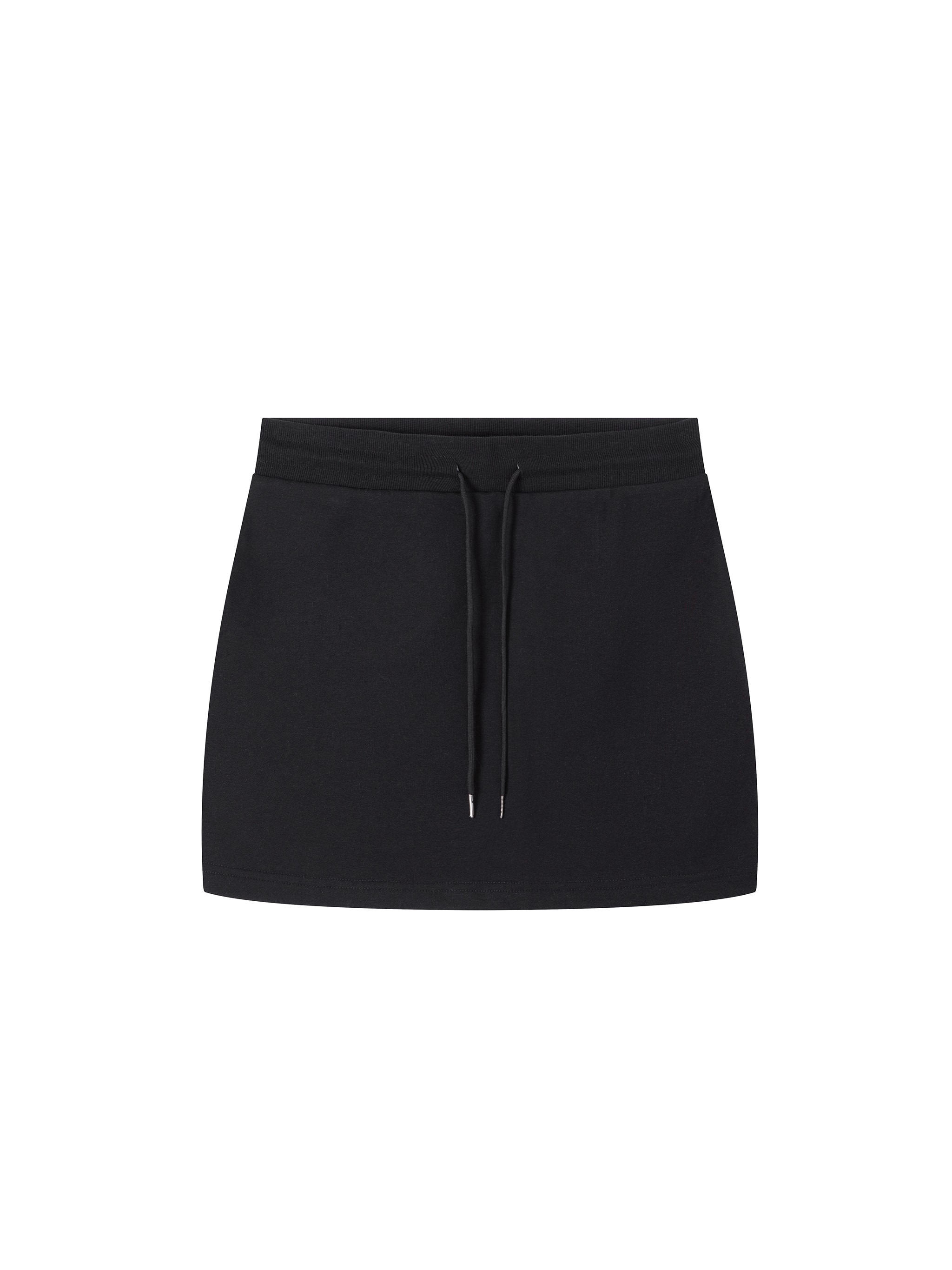 Custom Drawstring Skirt — Black