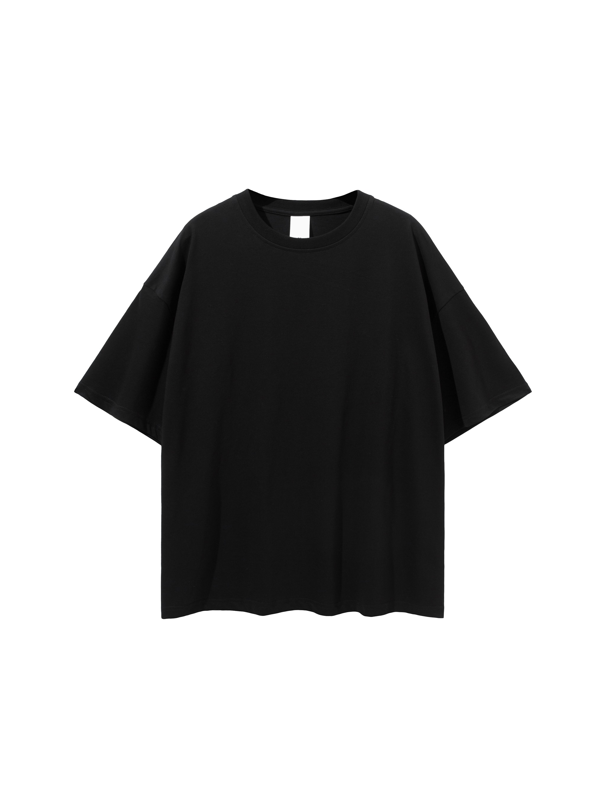 Loose Drop Shoulder T-Shirt — Black Beauty