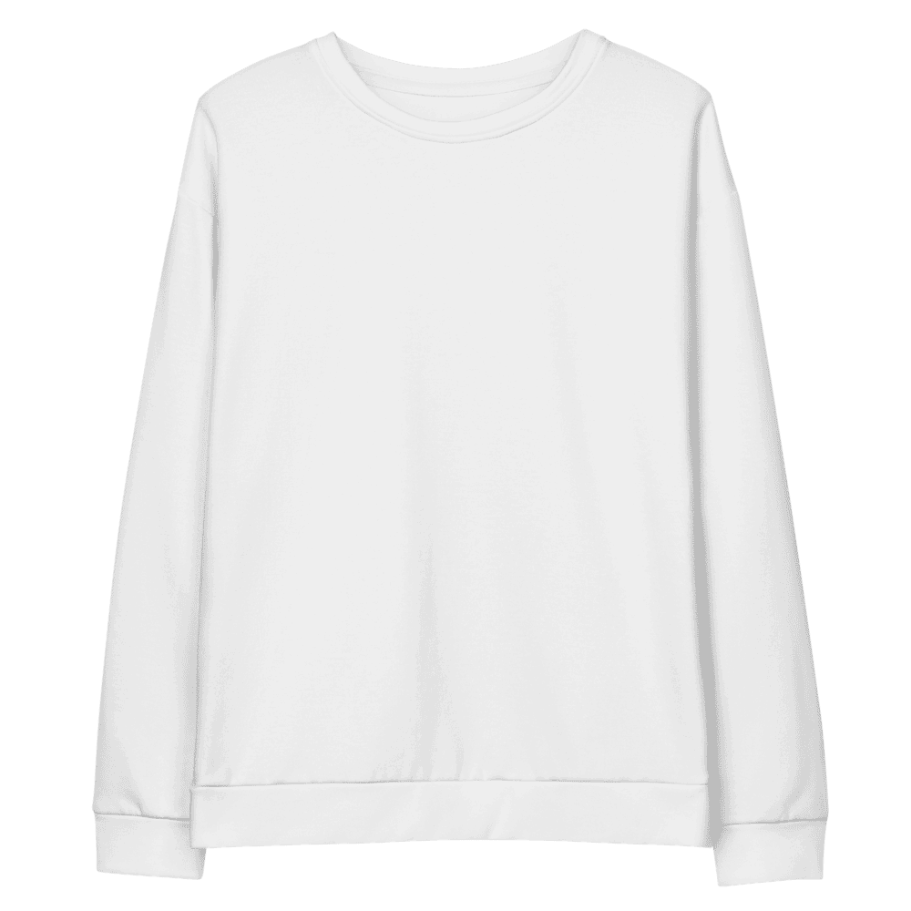 All-Over Print Recycled Sweatshirt — Flat lay · 3 · front