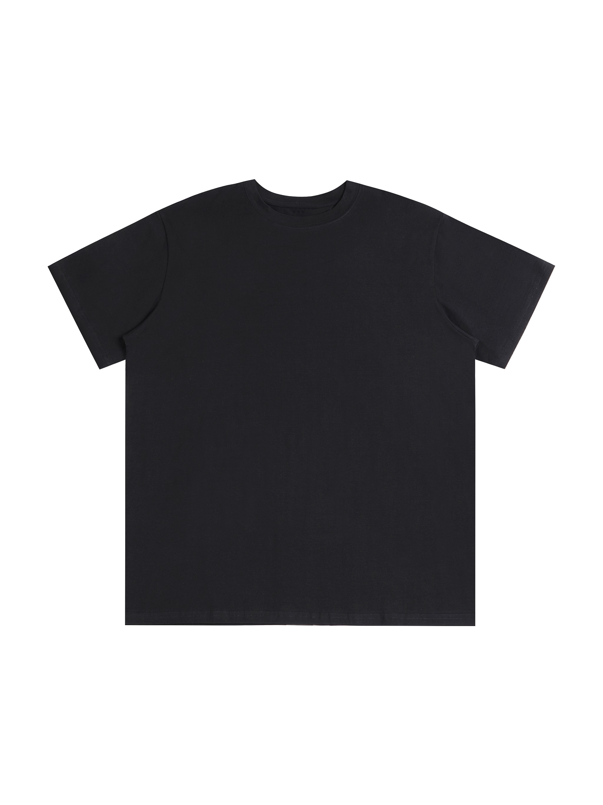 Oversized Cotton T-Shirt — Black Beauty