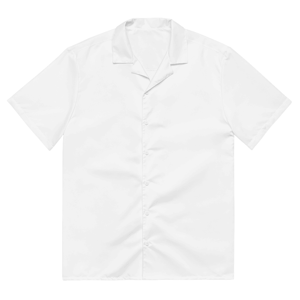All-Over Print Button Shirt — Flat lay · front