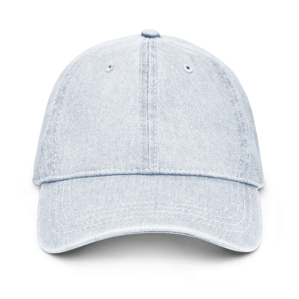 Custom Pigment-Dyed Denim Cap — Hats
