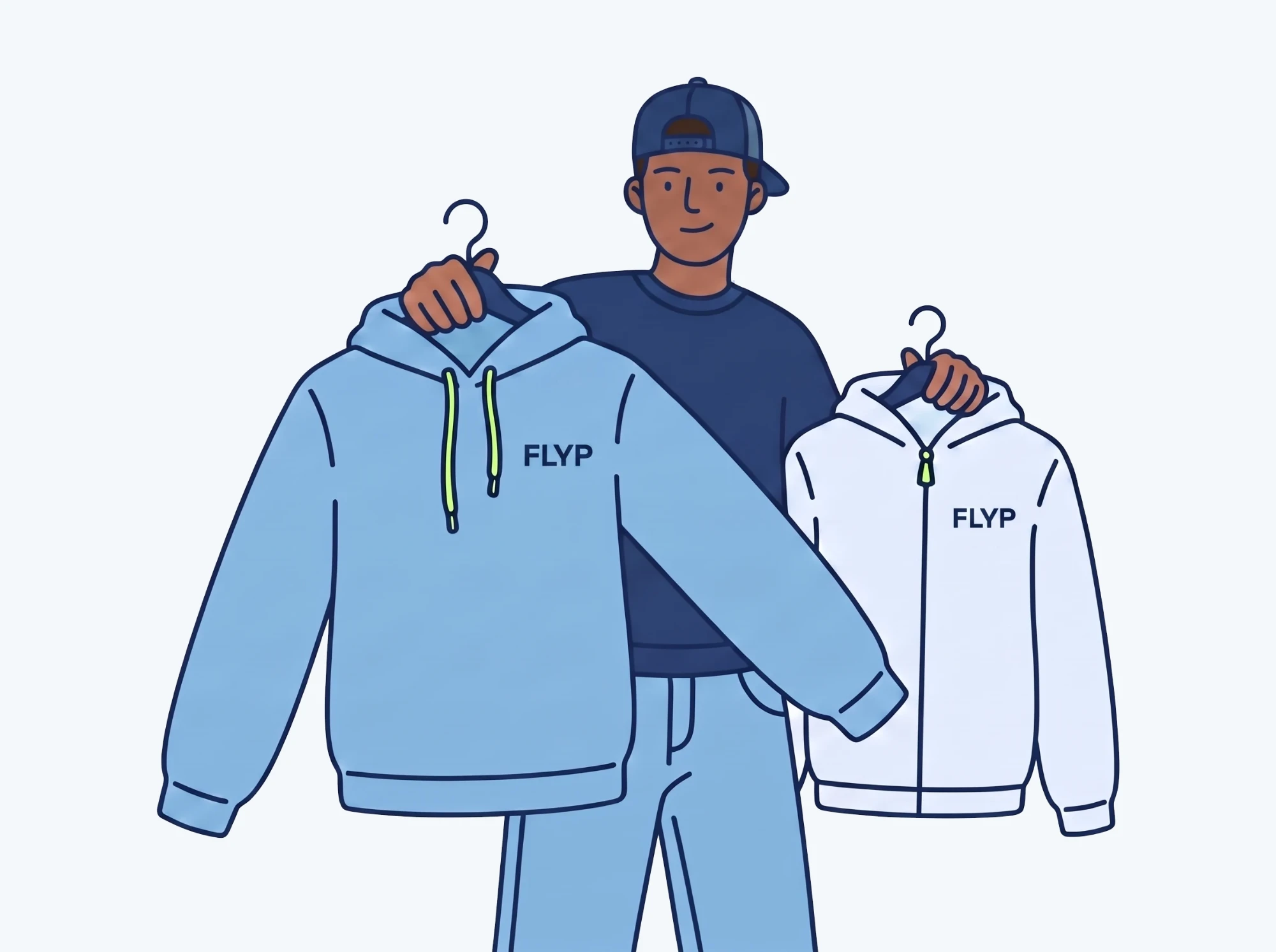 Employee browsing the company store